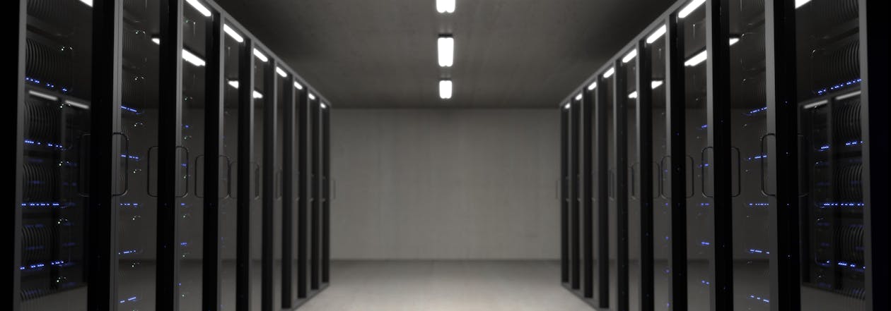 Server room with mission-critical infrastructure